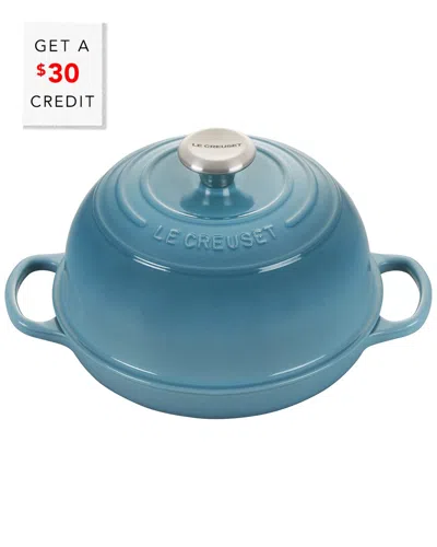 Le Creuset Caribbean Signature Bread Oven With $30 Credit In Blue