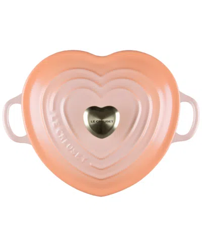 Le Creuset Cast Iron 1.25-qt. Traditional Heart Dish In Peche