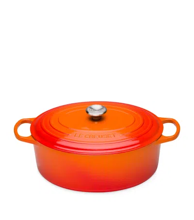 LE CREUSET CAST IRON CASSEROLE OVAL DISH
