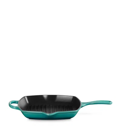Le Creuset Cast Iron Grillit Pan In Blue
