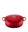 Le Creuset Cast Iron Oval Casserole Dish In White
