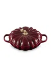 Le Creuset Cast Iron Pumpkin Shallow Casserole Dish In Burgundy