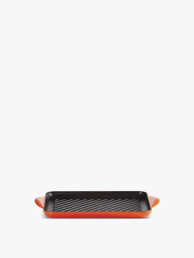 Le Creuset Traditional Rectangular Grill In Orange