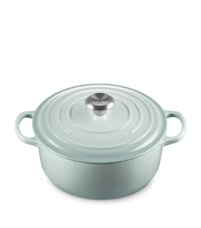 Le Creuset Cast Iron Round Casserole Dish In Green