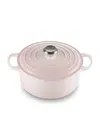Le Creuset Cast Iron Round Casserole Dish In Blue