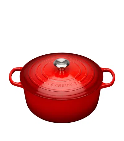 LE CREUSET CAST IRON ROUND CASSEROLE DISH
