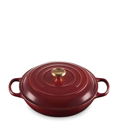Le Creuset Cast Iron Shallow Casserole Dish In Burgundy