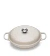 Le Creuset Cast Iron Shallow Casserole Dish In Ivory
