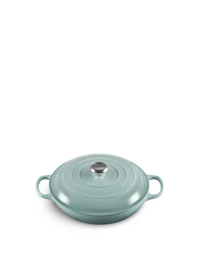 Le Creuset Cast Iron Shallow Casserole In Sea Salt