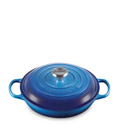 LE CREUSET CAST IRON SHALLOW ROUND CASSEROLE DISH