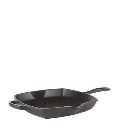 Le Creuset Cast Iron Square Grillit In Black