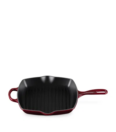 Le Creuset Cast Iron Square Grillit In Burgundy