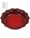 Le Creuset Cerise Heritage Pie Dish With $4 Credit In Red