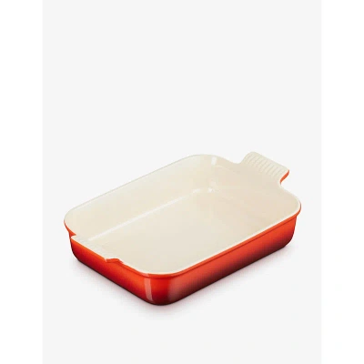 Le Creuset Cerise Heritage Stoneware Rectangular Dish