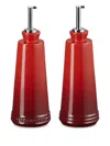 Le Creuset Ciliegia Olive Oil Set In Red
