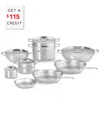 Le Creuset Classic 14pc Cookware Set With $115 Credit