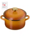 Le Creuset Classic Petite Stockpot With Rim With $10 Credit