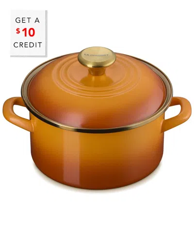 Le Creuset Classic Petite Stockpot With Rim With $10 Credit