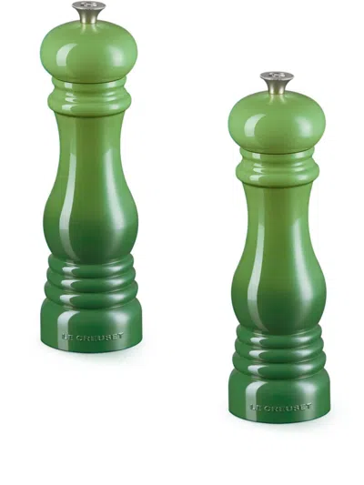 Le Creuset Classic Salt And Pepper Mills (set Of Two) In Green