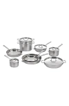 Le Creuset Classic Stainless Steel 14-piece Cookware Set In Stainless Steel