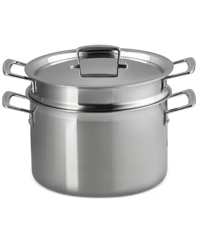 Le Creuset Classic Stainless Steel Deep Round Pasta Pot & Sieve, 7.5 Qt.