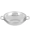 Le Creuset 4.5-quart Classic Stainless Steel Wok In Stainless Steel