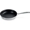 Le Creuset Classic Stainless Steel Set Of 2 Nonstick Fry Pans In Stainless Steel