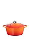 Le Creuset Cocotte Cast Iron Casserole Dish In Orange