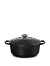 Le Creuset Cocotte Cast Iron Casserole Dish In Black
