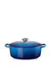 Le Creuset Cocotte Cast Iron Casserole Dish In Blue