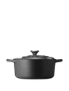 Le Creuset Cocotte Handled Casserole (4.2l) In Black
