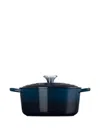 Le Creuset Cocotte Handled Casserole (4.2l) In Blue
