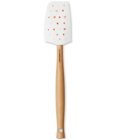 Le Creuset Craft Mon Coeur Medium Silicone Spatula In White