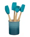Le Creuset Craft Series 5pc Utensil Set In Blue