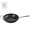 Le Creuset Deep 11in Fry Pan With $16 Credit In Black