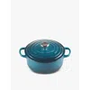 Le Creuset Signature Round Cast-iron Casserole Dish 28cm Deep Teal