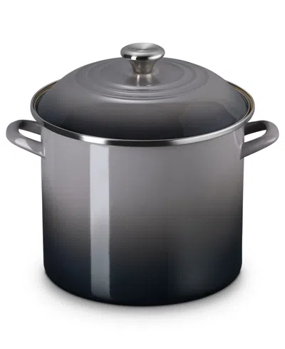 Le Creuset Enamel On Steel 12-quart Classic Round Stockpot In Gray