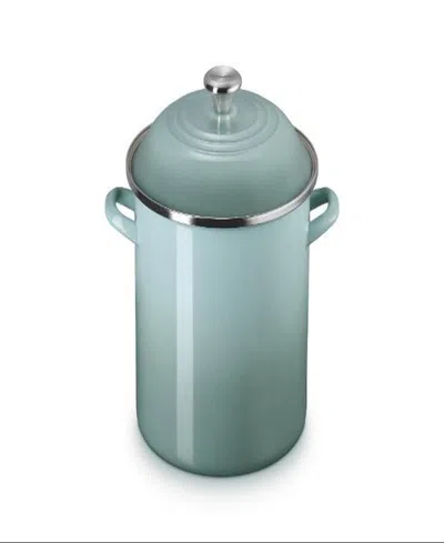 Le Creuset Enamel On Steel 12-quart Classic Round Stockpot In Green