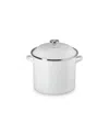 Le Creuset Enamel On Steel 12-quart Classic Round Stockpot In White