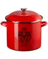 Le Creuset Enamel-on-steel 20-qt. Covered Lobster Seafood Stockpot In Carmin