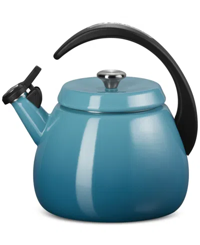 Le Creuset Enamel On Steel 2.2 Qt. Cloche Tea Kettle In Caribbean