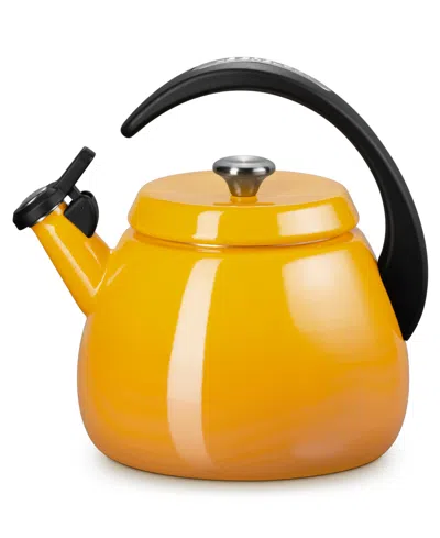 Le Creuset 2.2-quart Enameled Stainless Steel Whistling Cloche Kettle In Yellow