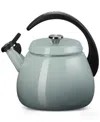 Le Creuset 2.2-quart Enameled Stainless Steel Whistling Cloche Kettle In Sea Salt