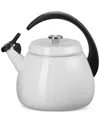 Le Creuset Enamel On Steel 2.2 Qt. Cloche Tea Kettle In White