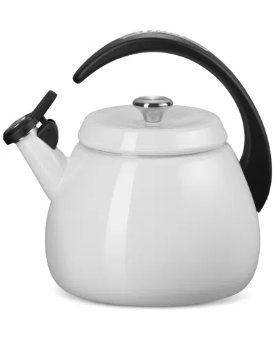 Le Creuset Enamel On Steel 2.2 Qt. Cloche Tea Kettle In White