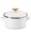 Le Creuset The Traditional Enameled Stainless Steel Petite Stockpot In White