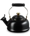Le Creuset Enamel On Steel Classic 1.7-qt. Whistling Kettle In Licorice