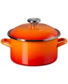 Le Creuset Enamel On Steel Petite Stockpot 3.8 Qt. In Flame