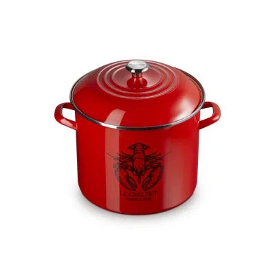 Le Creuset Enamel On Steel Traditional Lobster Stockpot With Lid, 20 Qt. - Carmin In Red
