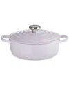 Le Creuset 6.75-qt. Signature Enameled Cast Iron Oval Dutch Oven In Shallot